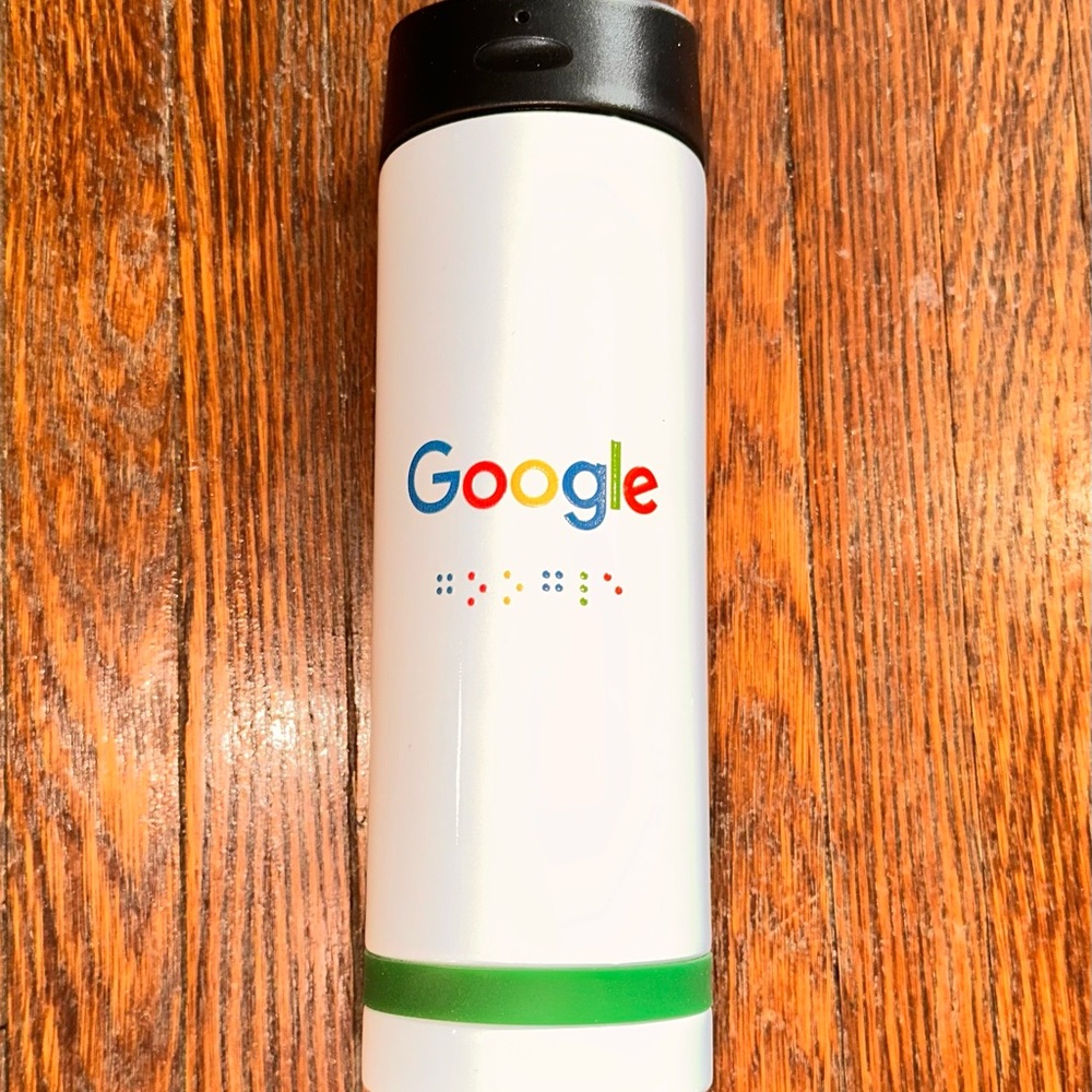 Google Braille Water Bottle